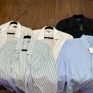 5 express dress shirts lot
